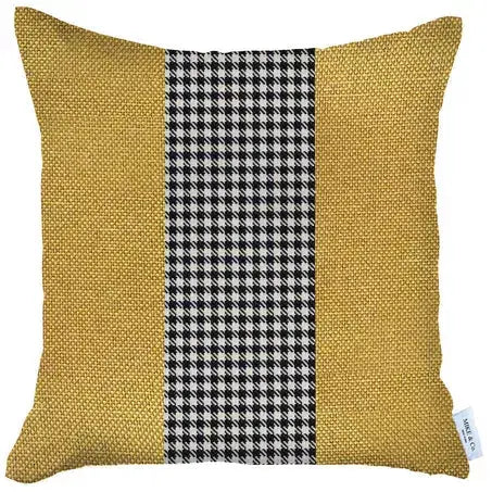 Boho-Chic Houndstooth Jacquard Throw Pillow MIKE & Co. NEW YORK