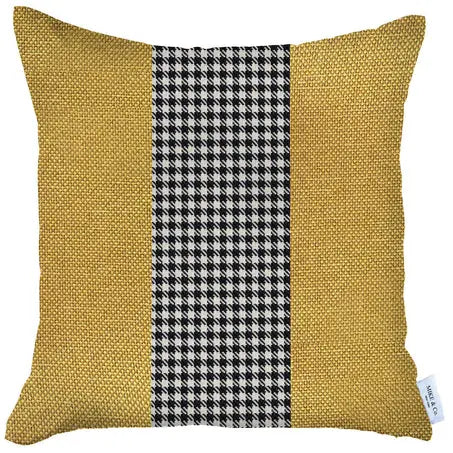 Boho-Chic Houndstooth Jacquard Throw Pillow MIKE & Co. NEW YORK