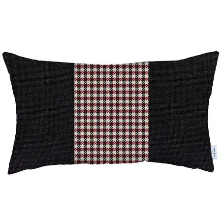 Boho-Chic Houndstooth Jacquard Throw Pillow MIKE & Co. NEW YORK