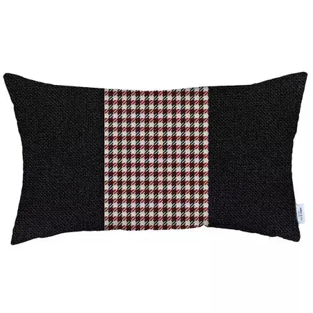 Boho-Chic Houndstooth Jacquard Throw Pillow MIKE & Co. NEW YORK