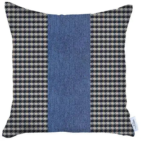 Boho-Chic Houndstooth Jacquard Throw Pillow MIKE & Co. NEW YORK