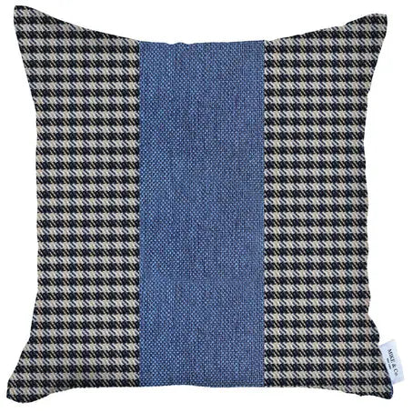 Boho-Chic Houndstooth Jacquard Throw Pillow MIKE & Co. NEW YORK