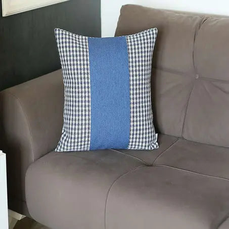 Boho-Chic Houndstooth Jacquard Throw Pillow MIKE & Co. NEW YORK