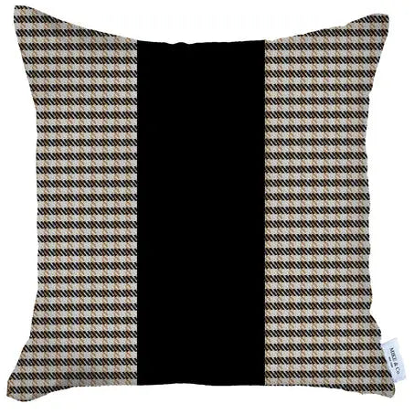 Boho-Chic Houndstooth Jacquard Throw Pillow MIKE & Co. NEW YORK