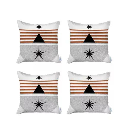 Boho-Chic Printed Jacquard Throw Pillow Covers MIKE & Co. NEW YORK