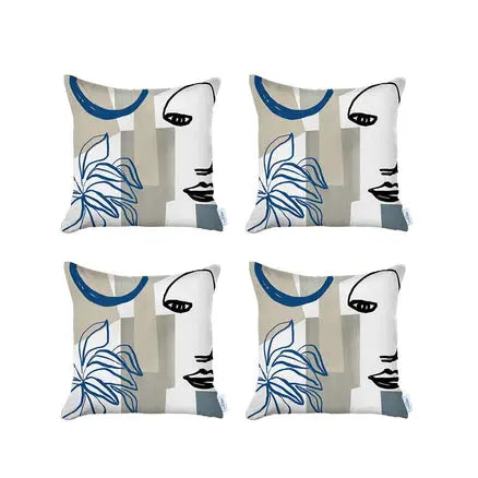Boho-Chic Printed Jacquard Throw Pillow Covers MIKE & Co. NEW YORK