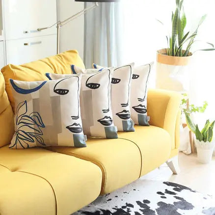 Boho-Chic Printed Jacquard Throw Pillow Covers MIKE & Co. NEW YORK