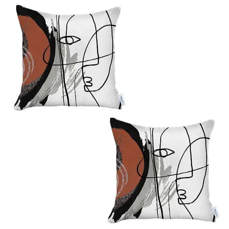 Boho-Chic Printed Jacquard Throw Pillow MIKE & Co. NEW YORK