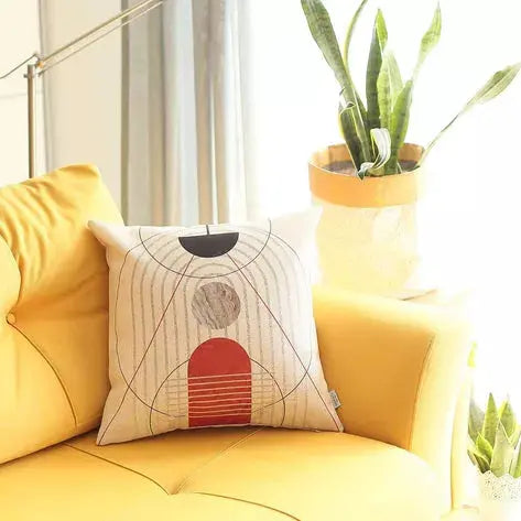 Boho-Chic Printed Jacquard Throw Pillow MIKE & Co. NEW YORK