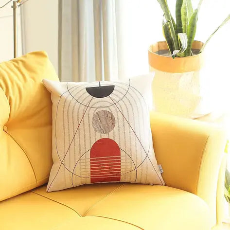 Boho-Chic Printed Jacquard Throw Pillow MIKE & Co. NEW YORK