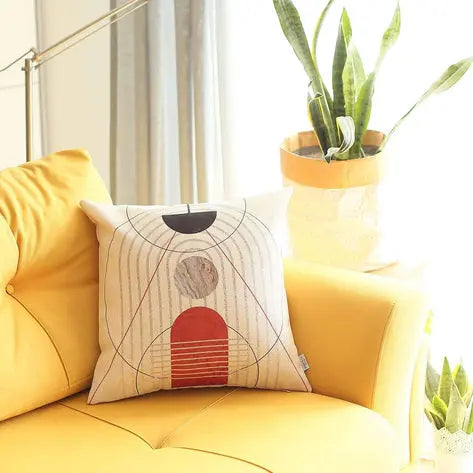 Boho-Chic Printed Jacquard Throw Pillow MIKE & Co. NEW YORK