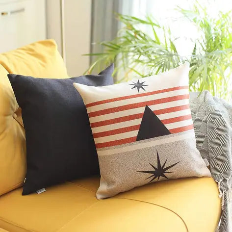 Boho-Chic Printed Jacquard Throw Pillow MIKE & Co. NEW YORK