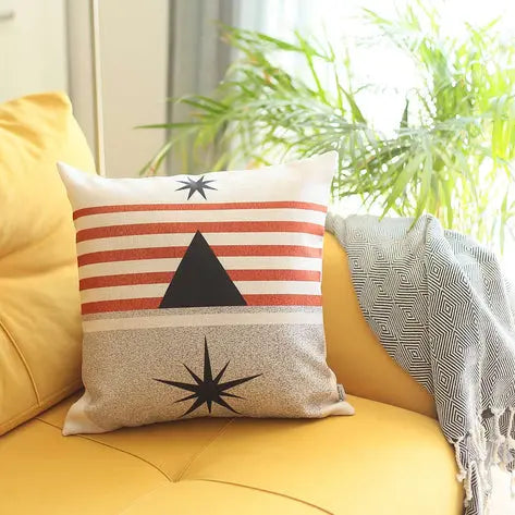Boho-Chic Printed Jacquard Throw Pillow MIKE & Co. NEW YORK
