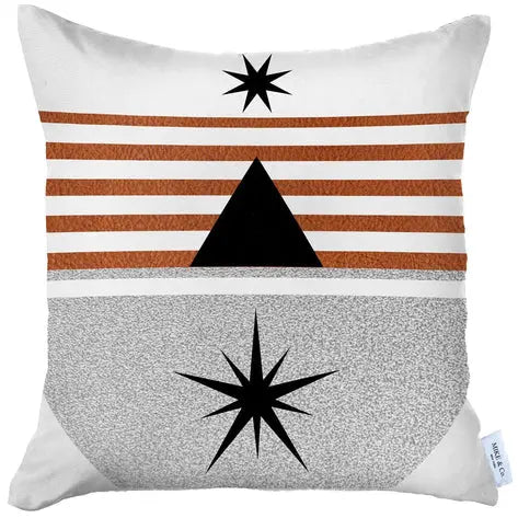 Boho-Chic Printed Jacquard Throw Pillow MIKE & Co. NEW YORK