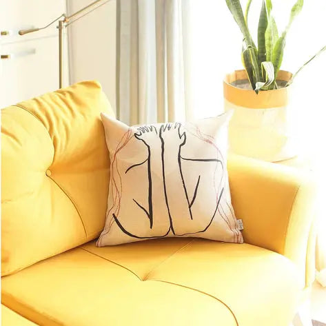 Boho-Chic Printed Jacquard Throw Pillow MIKE & Co. NEW YORK