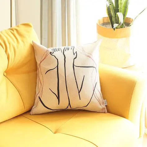 Boho-Chic Printed Jacquard Throw Pillow MIKE & Co. NEW YORK
