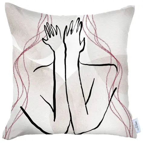 Boho-Chic Printed Jacquard Throw Pillow MIKE & Co. NEW YORK