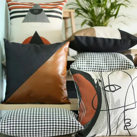 Boho-Chic Printed Jacquard Throw Pillow MIKE & Co. NEW YORK