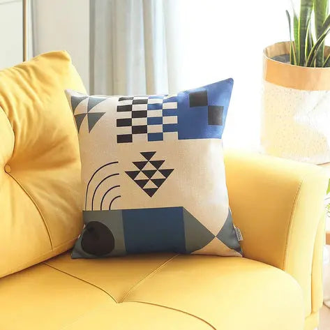 Boho-Chic Printed Jacquard Throw Pillow MIKE & Co. NEW YORK