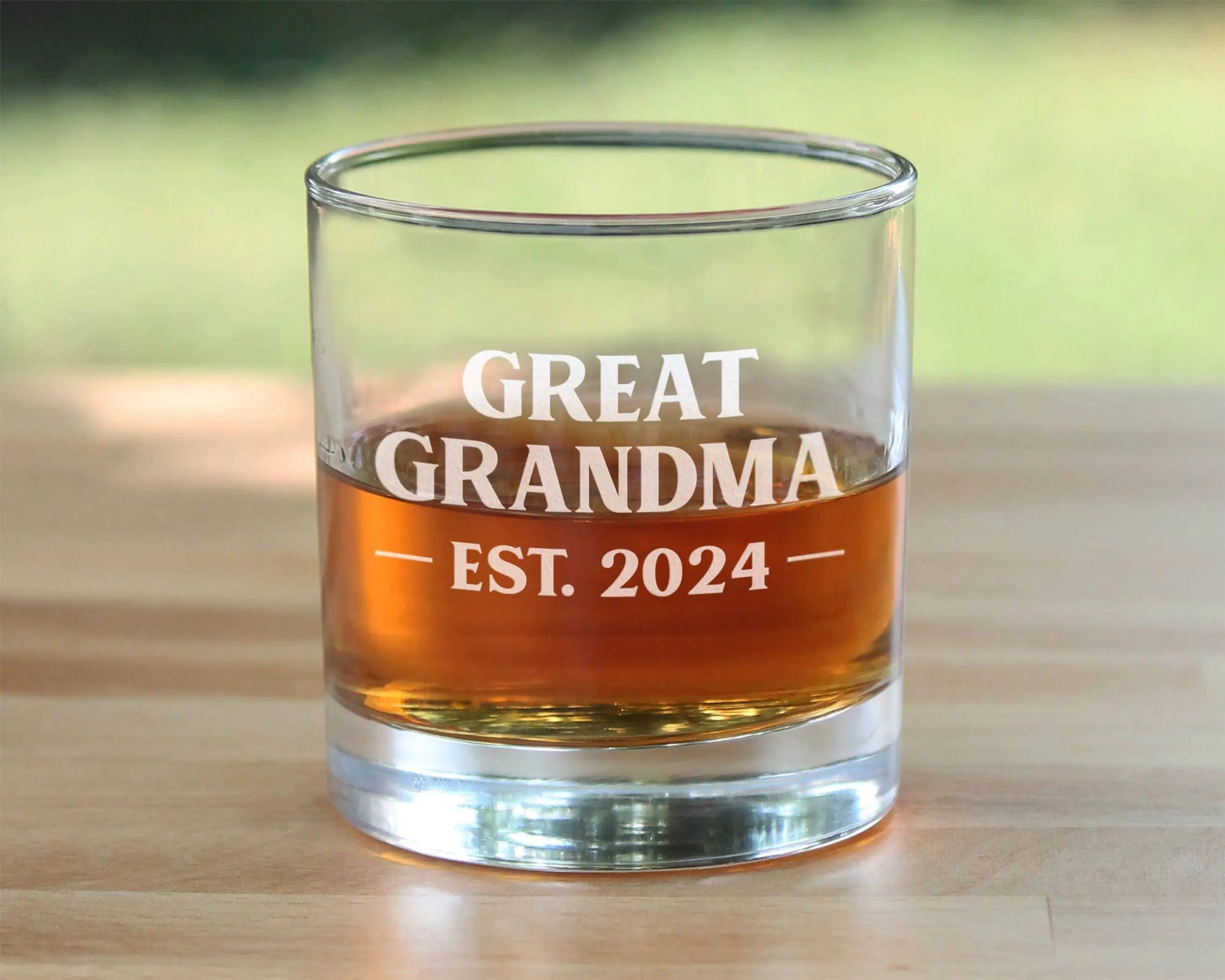 Bold 2024 New Great Grandma Whiskey Rocks Glass -  Gifts Bevvee