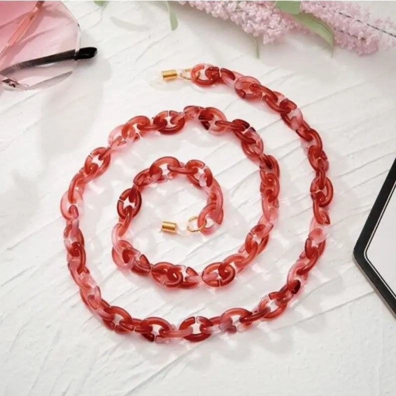 Bond Glasses & Mask Chain Claudia G Collection