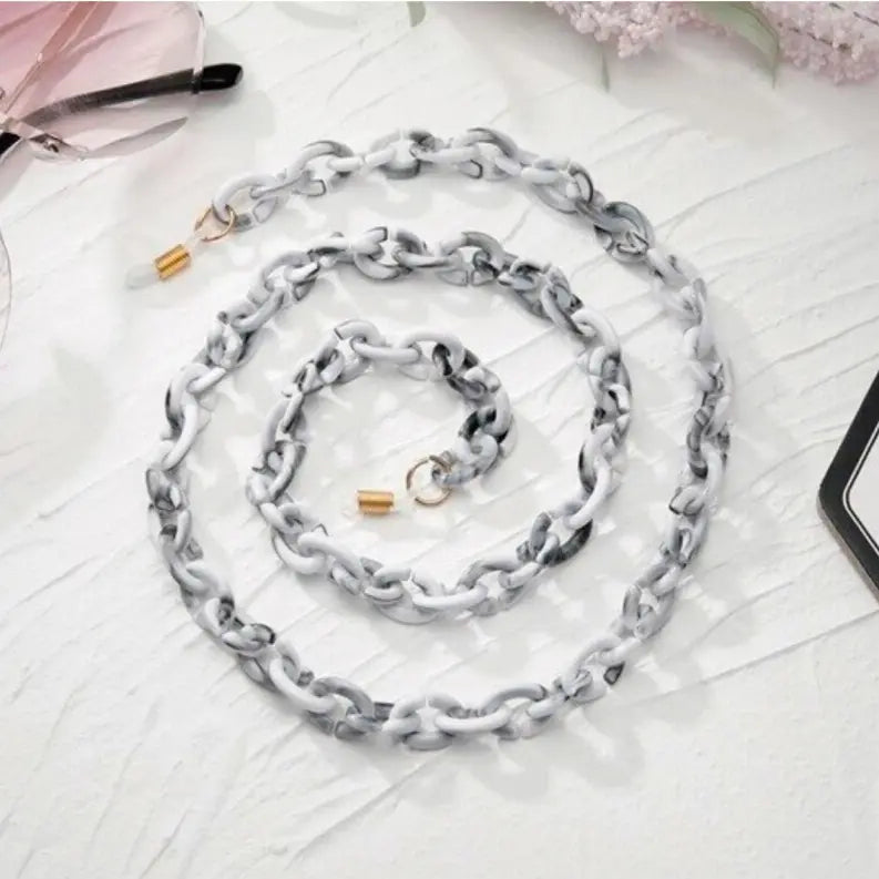 Bond Glasses & Mask Chain Claudia G Collection
