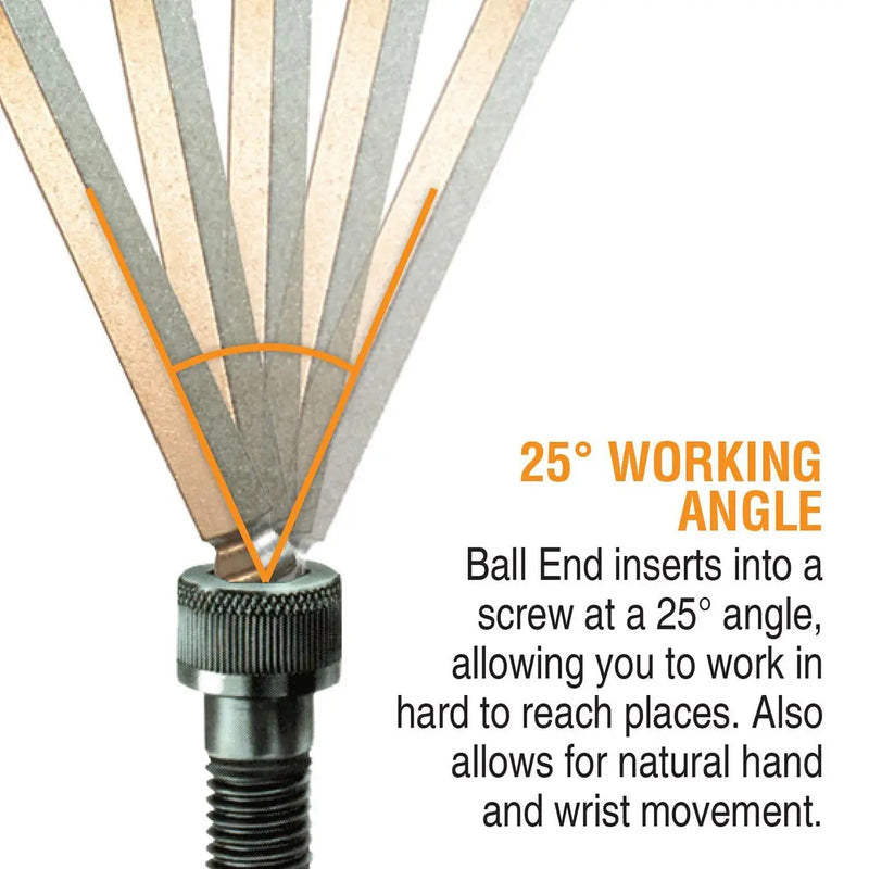 Bondhus Colorguard Plated Balldriver Metric Ball End Hex L-key Set (9 Piece) BONDHUS
