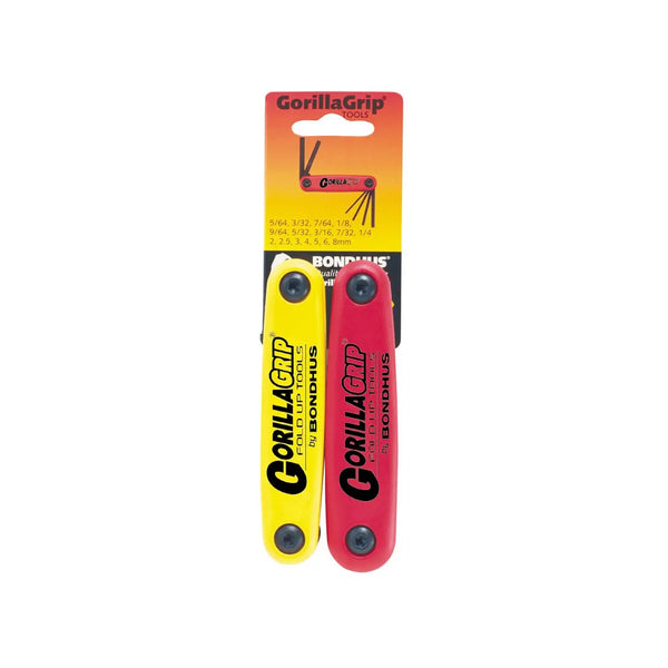 Bondhus Foldup Tool Double Pack: Sae/metric Hex (16 Tips) BONDHUS