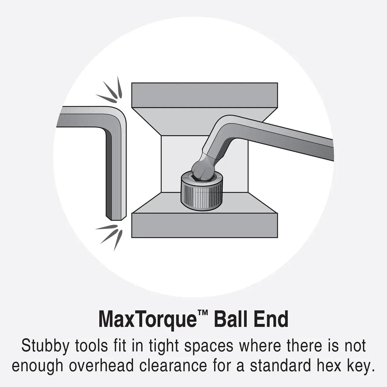 Bondhus Stubby Metric/sae Maxtorque™ Double Ball End Hex Long L-keys Double Set (22 Piece) BONDHUS