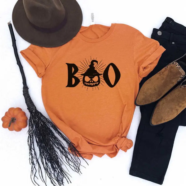 Boo pumpkin Halloween Shirt Stiles Tee