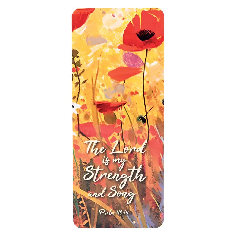 Bookcard Floral The Lord Is My Strength Dicksons Inc
