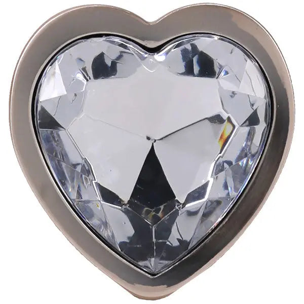 Booty Bling Metal Heart Plug - Medium - Gold Doc Johnson