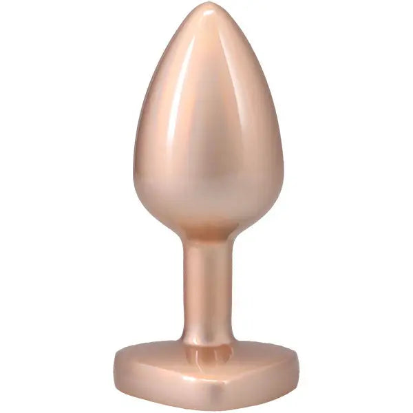 Booty Bling Metal Heart Plug - Medium - Gold Doc Johnson