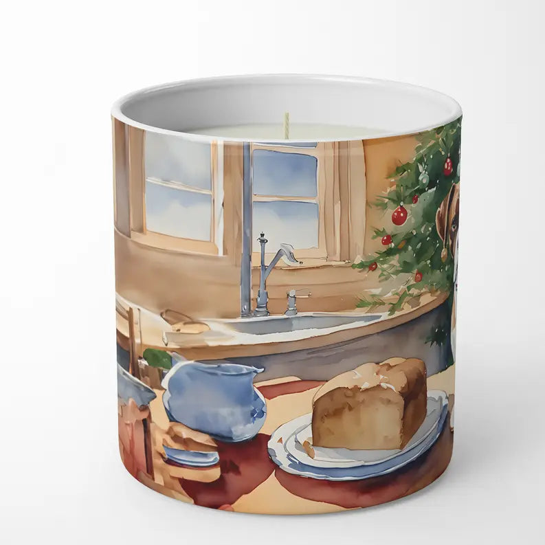 Border Collie Christmas Cookies Decorative Soy Candle Caroline's Treasures