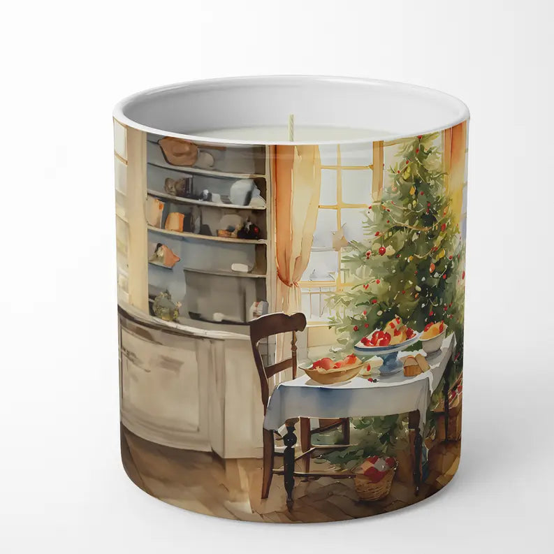 Border Collie Christmas Cookies Decorative Soy Candle Caroline's Treasures