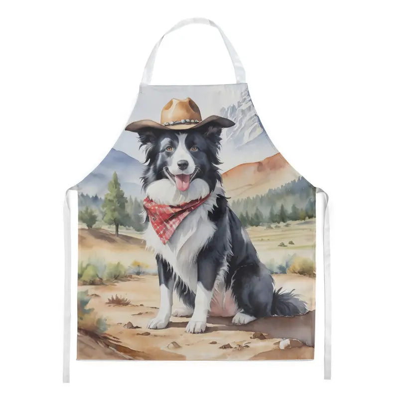 Border Collie Cowboy Welcome Apron Caroline's Treasures