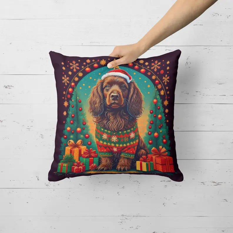 Border Terrier Christmas Pair of Pot Holders Caroline's Treasures