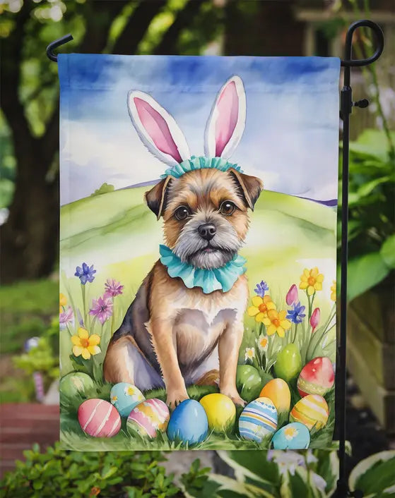 Border Terrier Easter Egg Hunt Garden Flag Caroline's Treasures