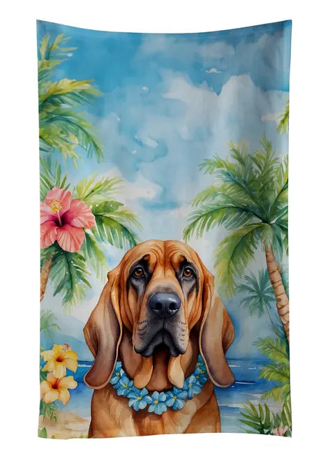Border Terrier Luau Pair of Pot Holders Caroline's Treasures