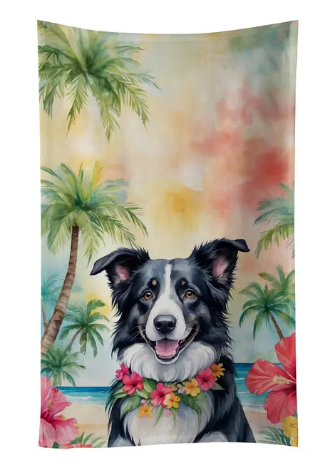 Border Terrier Luau Pair of Pot Holders Caroline's Treasures