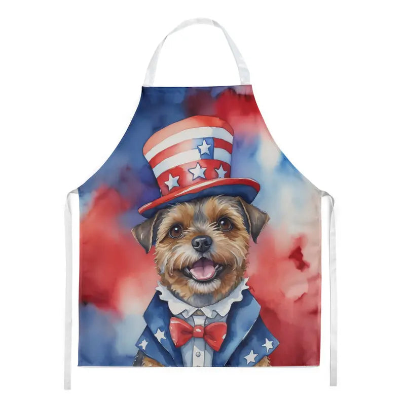 Border Terrier Patriotic American Apron Caroline's Treasures