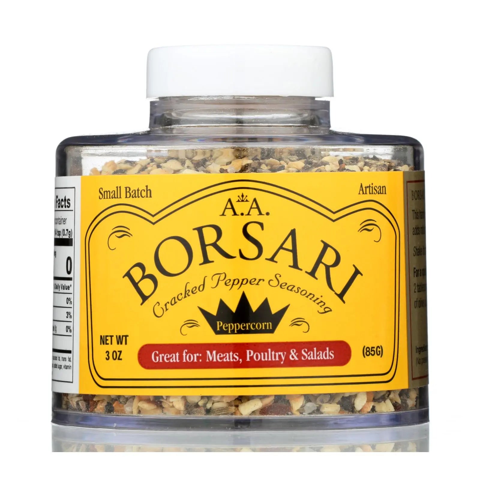 Borsari - Seasoning Salt Crack Pepr - Cs Of 6-4 Oz A.a. Borsari