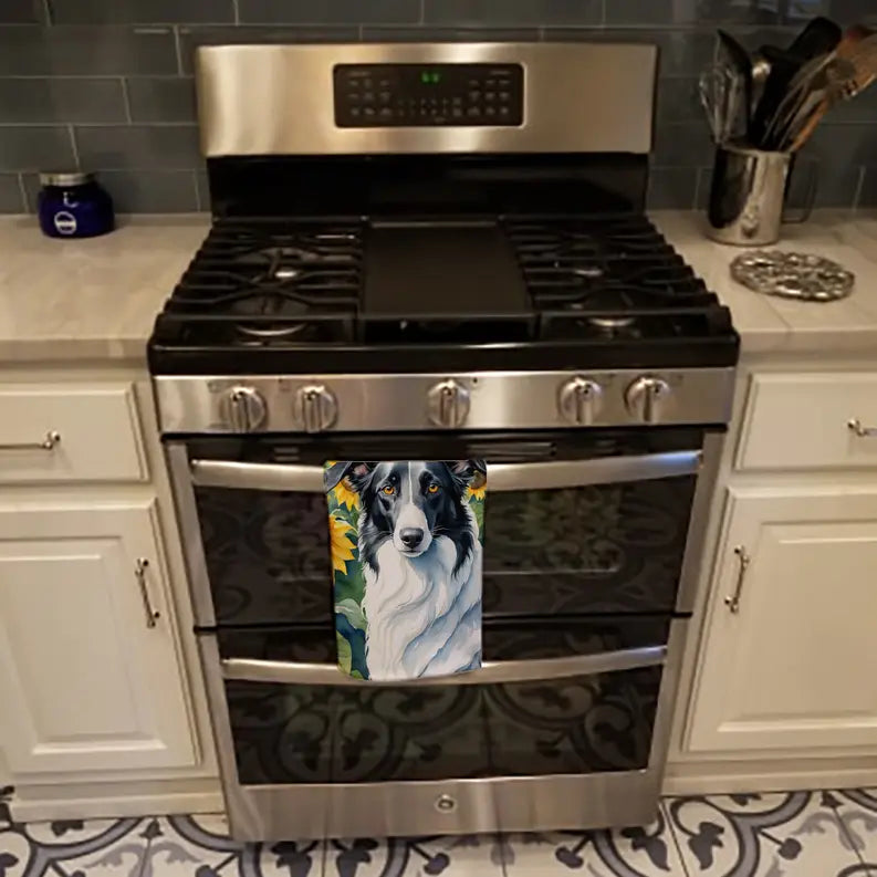 Borzoi in Sunflowers Pair of Pot Holders Caroline's Treasures