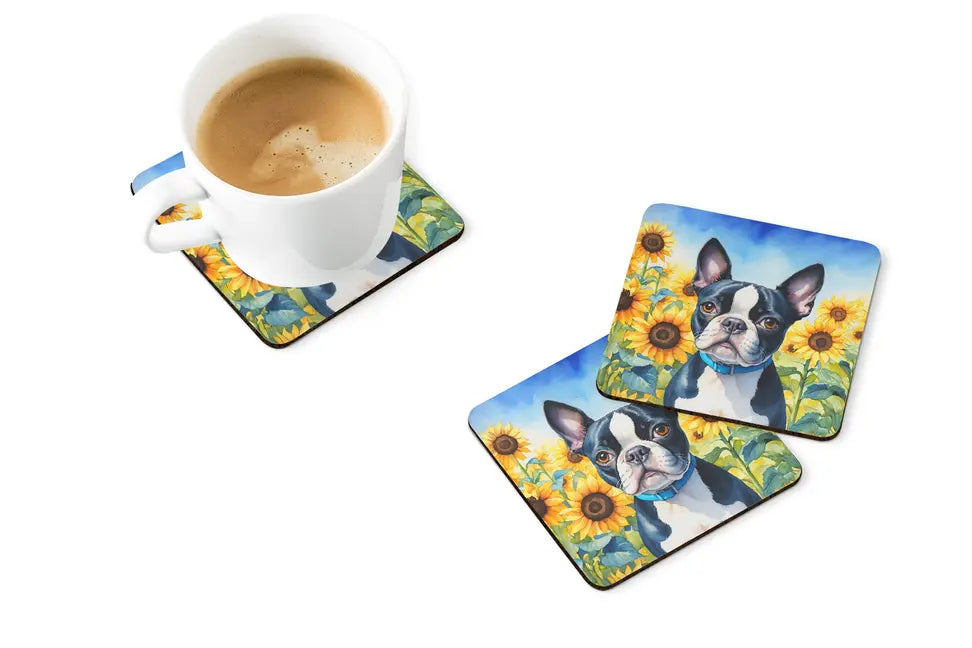 Borzoi in Sunflowers Pair of Pot Holders Caroline's Treasures