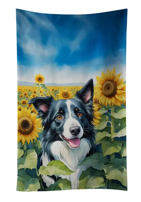Borzoi in Sunflowers Pair of Pot Holders Caroline's Treasures