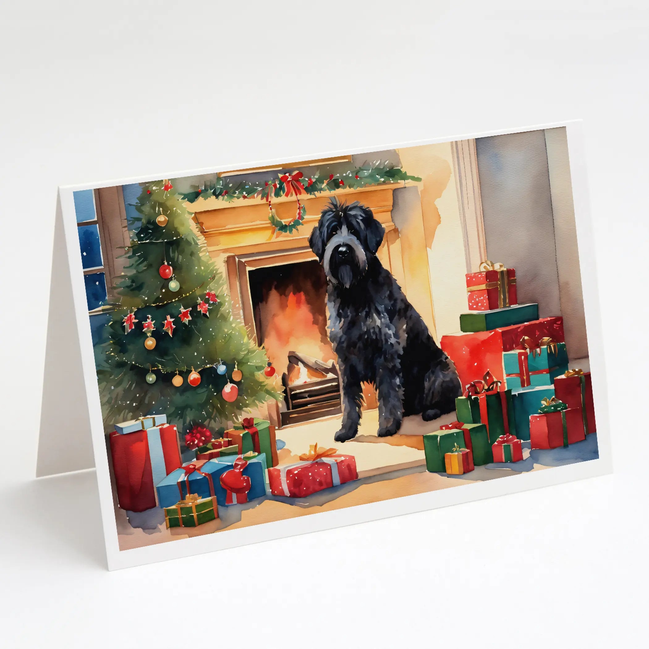 Bouvier des Flandres Cozy Christmas Greeting Cards Pack of 8 Caroline's Treasures