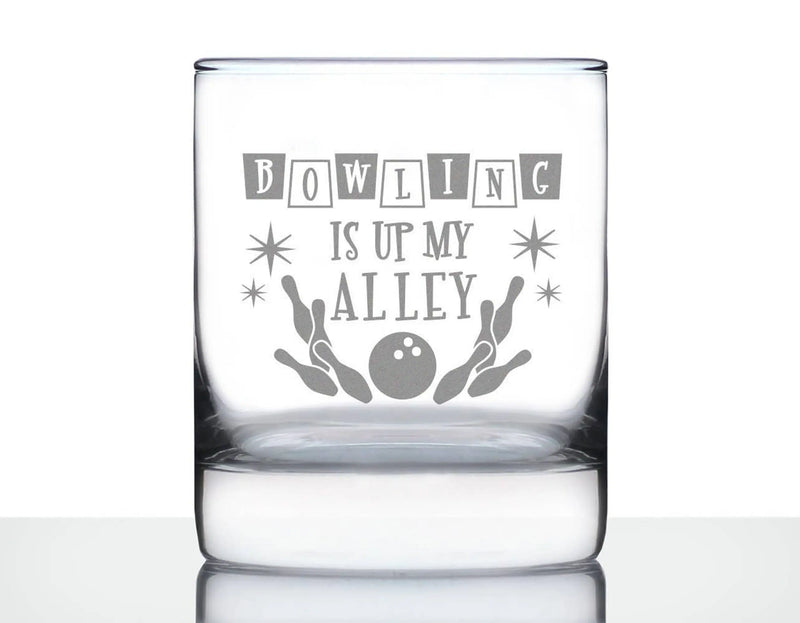 Bowling Alley Whiskey Rocks Glass - Bowlers Gifts and Decor Bevvee