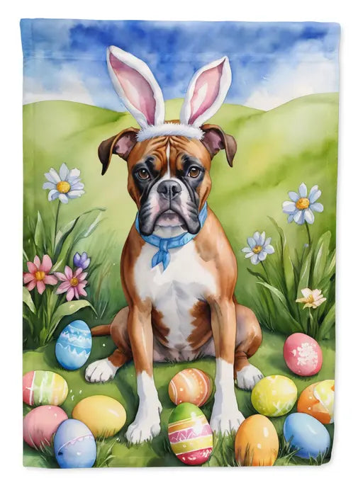 Boxer Easter Egg Hunt Garden Flag Caroline's Treasures