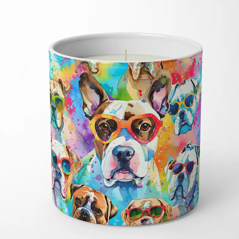 Boxer Hippie Dawg Pair of Pot Holders Caroline's Treasures