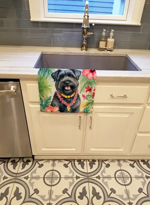Boxer Luau Pair of Pot Holders Caroline's Treasures